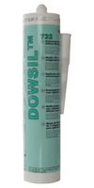 משחת סיליקון RTV - מזרק 310 מ''ל - DOW CORNING 732 WHT