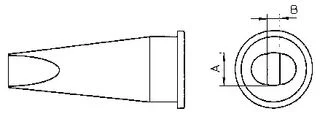 ראש למלחם - WELLER LHT D - CHISEL 4.7MM