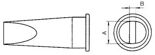 ראש למלחם - WELLER LHT E - CHISEL 6.7MM