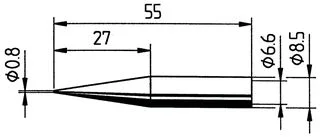 ראש לידית מלחם - ERSA 0842SDLF - PENCIL 0.8MM