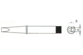 ראש למלחם - WELLER CT2 F7 - 10.0MM CHISEL