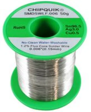 Solder Wire, No Clean, 220 °C, 0.15 mm