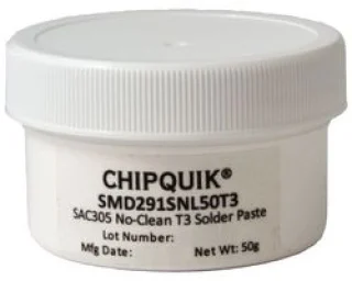 Solder Paste, Synthetic No Clean, 220 °C, 96.5, 3, 0.5 Sn, Ag, Cu, 50G