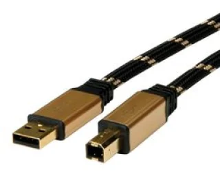 כבל USB 2.0 חיבור A ל-B, 3M, שחור