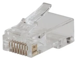 חבילת מחברים CAT5E - PASS-THRU - RJ45 8P8C