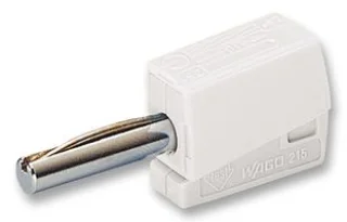 מחבר בננה CAGE CLAMP 215 - 4MM - בידוד לבן