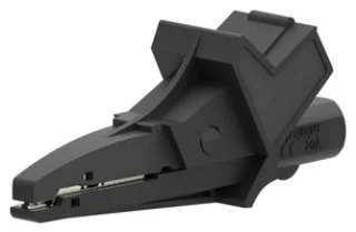תנין מבודד 90MM עם כניסת בננה 4MM - בידוד שחור