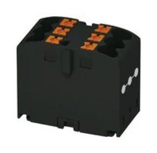 מחבר טרמינל בלוק - PTFIX 6X2,5 BK - 6 POLE , 24A , 500V