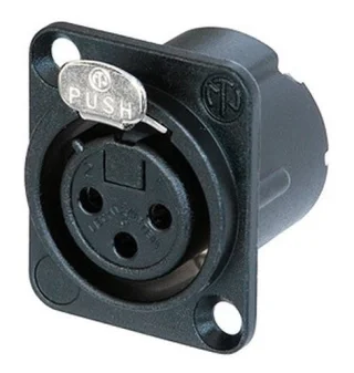 מחבר XLR נקבה להלחמה לפנל - 4 מגעים - NEUTRIK NC4FD-LX