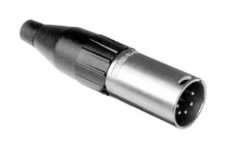 מחבר XLR זכר להלחמה לכבל - 5 מגעים - AMPHENOL AC5M