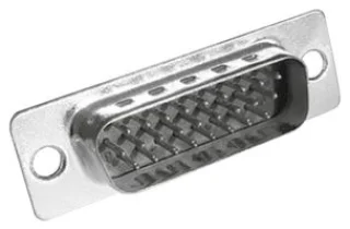 מחבר D-TYPE HIGH DENSITY להלחמה - זכר 62 מגעים