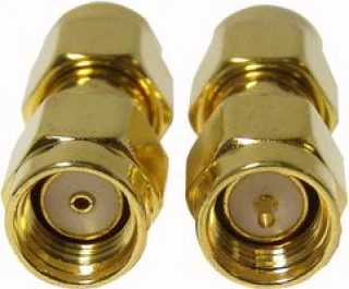 מתאם RF קואקסיאלי SMA זכר ל-SMA RP זכר, 50 ohm, ישר