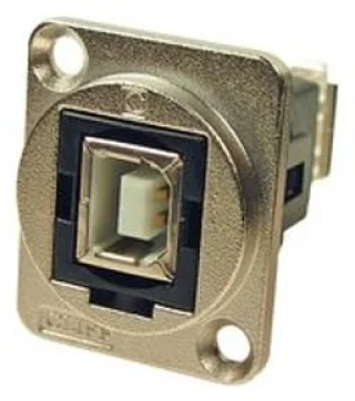 מתאם לפנל - USB 2.0 B (F) ~ USB 2.0 A (F) - CSK HOLES