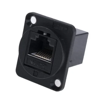 מתאם לפנל - RJ45 CAT5E UTP (F) ~ RJ45 CAT5E UTP (F) - CSK