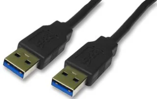 כבל USB 3.0 - Type A זכר ל-Type A זכר - 0.5 מטר