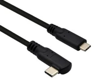 כבל USB Type C ל-Type C זוויתי 1 מטר USB 3.2 E-Marked