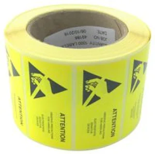 גליל מדבקות סימון אנטיסטטיות - 38X76MM