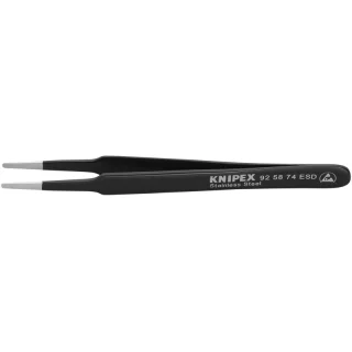 פינצטה מקצועית אנטי סטטית - KNIPEX - STRAIGHT & ROUND