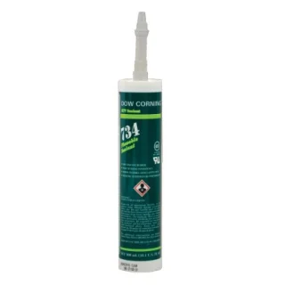 משחת סיליקון RTV - מזרק 310 מ''ל - DOW CORNING 734 WHT