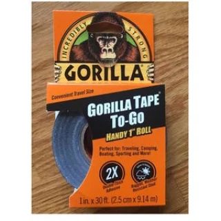 סרט הדבקה Gorilla Tape - דבק עבה במיוחד - שחור - 9m X 25.4mm