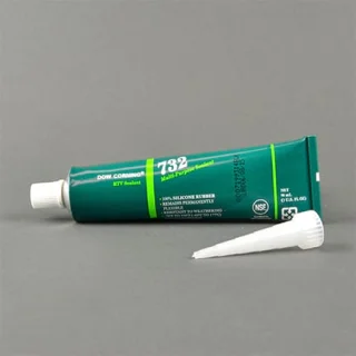 משחת סיליקון RTV - שפופרת 90 מ''ל - DOW CORNING 732 CLR