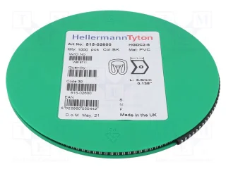 סימוניות ננעצות לכבלים - ספרה 0 - HELAGRIP - 5MM x 4.3MM