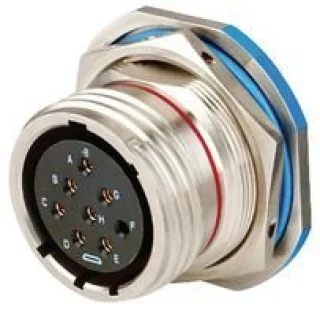 מחבר עגול MIL-SPEC - תקע ישר מתכתי - 1535PN