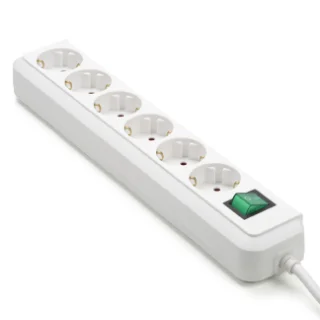 פס שקעים 6 שקעים 230V - כבל 1.5M