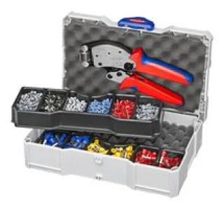 לוחץ ראצ'ט לסופיות עגולות - KNIPEX 97 90 13 - 0.14MM² - 16MM²