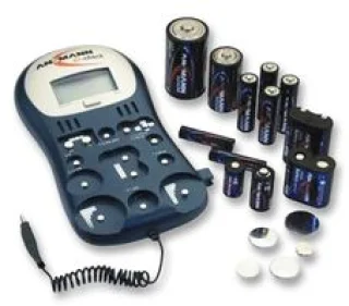 בודק סוללות אוניברסלי מקצועי - ANSMANN ENERGY CHECK LCD