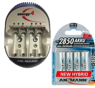 1 יחידה סוללה נטענת - ANSMANN - AA - 1.2V 2850MAH - NIMH