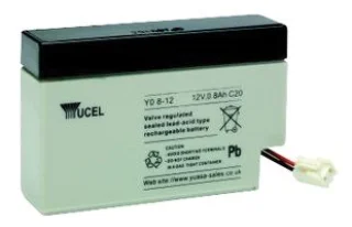 מצבר עופרת נטען - YUCEL Y0.8-12 - 12V 0.8AH