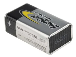 12 סוללות אלקליין - 9V - ENERGIZER INDUSTRIAL ALKALINE