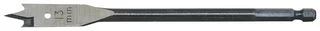 מקדח שטוח לעץ - CK TOOLS - 13MM X 160MM - E6.3 - HSS FLAT