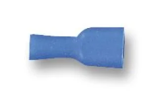 נעל כבל נקבה בידוד מלא 4.8MM - כחול - 100 יחידות