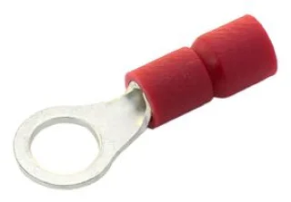 נעל כבל טבעת 3.2MM - אדום - 100 יחידות