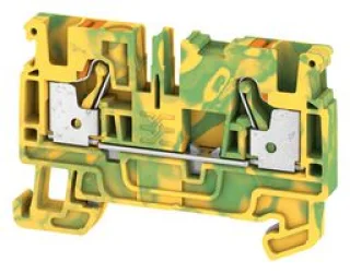 מחבר טרמינל בלוק לפס דין - 2WAY , 4MM² , 480A , 800V , YL/GN