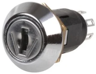 מפסק מנעול ומפתח - SRL-5-L-S-2 - DPDT - 2POS - ON/ON - 2K/P