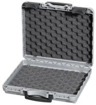 מזוודת אחסון 320X247X87MM - עם ריפוד פנימי - אפורה