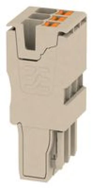 מחבר טרמינל בלוק - 3WAY , 2.5MM² , 24A , 800V , GREY