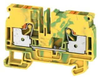 מחבר טרמינל בלוק לפס דין - 2WAY , 6MM² , 720A , 800V , YL/GN