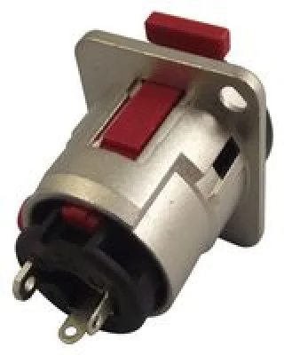 מחבר PL 6.35MM נקבה סטריאו להלחמה לפנל - כסוף - NEUTRIK
