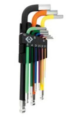 סט מפתחות אלן כדורי מ''מ - CK TOOLS T4449