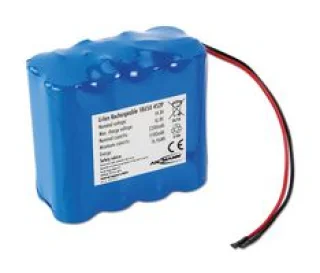סוללת ליתיום נטענת עם חוטי הלחמה - 14.8V / 5.2AH