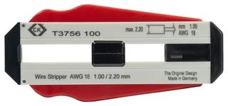 מסיר בידוד מקצועי לכבלים - CK TOOLS T3756 100 - 1.0MM / 18AWG