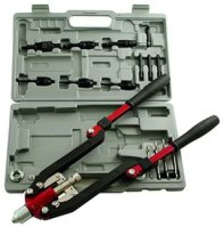 אקדח ניטים HEAVY DUTY מקצועי עם 14 פיות - LASER TOOLS 3736