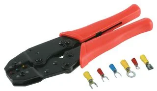 כלי לחיצה רצ'ט - 22-2AWG - למחברים מבודדים ולא מבודדים