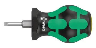 מברג בולדוג שטוח - WERA 335 STUBBY 3.5MM X 25MM