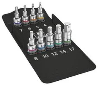 סט בוקסות אלן מקצועי ''1/2 - 9 יחידות - WERA 8740 C HF 1
