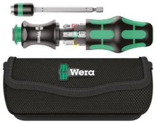 ידית מברג עם מחסנית 6 ביטים - WERA KRAFTFORM KOMPAKT 20 TF1